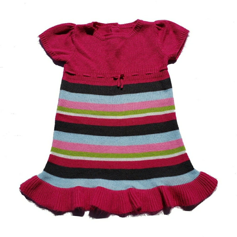 Crazy 8 Dress Size 3 Bunny Blossom Short Sleeve